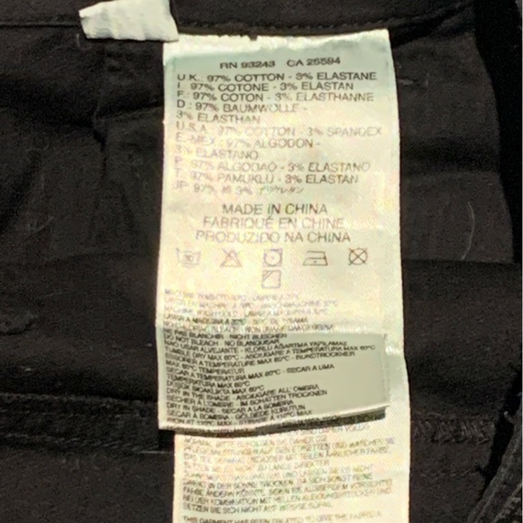 Women’s Diesel Black Zip Leg Pants - Picture 9 of 9